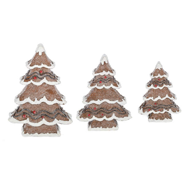 Gingerbread Tree Set (3pc set) by Ganz MX197358