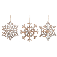 Load image into Gallery viewer, Snowflake Ornaments by Ganz MX197461