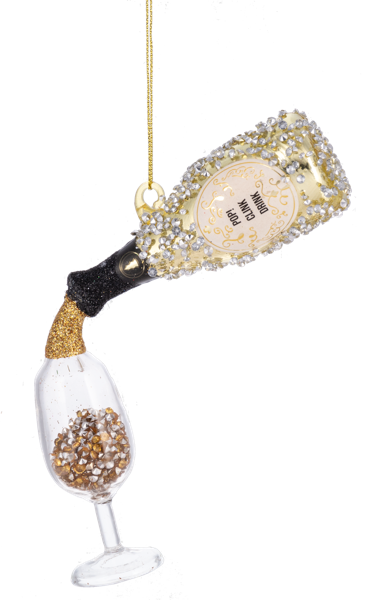 Bubbly Drink Ornament by Ganz MX197963