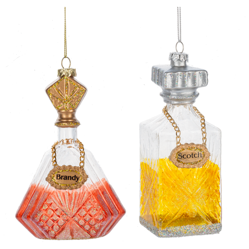 Scotch & Brandy Bottle Ornaments by  Ganz MX197964