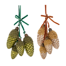 Load image into Gallery viewer, Pinecone Cluster Ornaments by Ganz MX199576