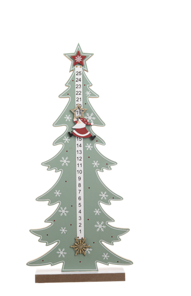 Tree w/ Santa Countdown Calendar by Ganz MX199956
