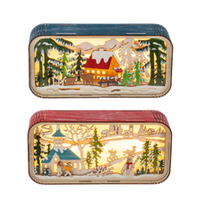 Load image into Gallery viewer, LED Light Up Laser-Cut Winter Scene Figurines by Ganz MX200117