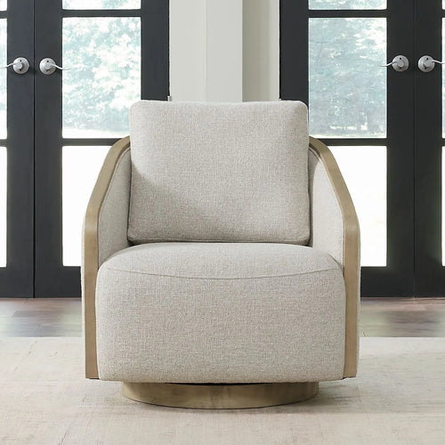 Nora Upholstered Swivel Accent Chair by Liberty Furniture 722-ACH15 Light Brown