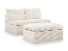 Load image into Gallery viewer, Fannin Two Armless Chairs with Ottoman by Ashley Furniture PC8430431