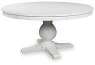 Greddinton Round Table by Ashley Furniture PCD824-50B PCD824-50T White