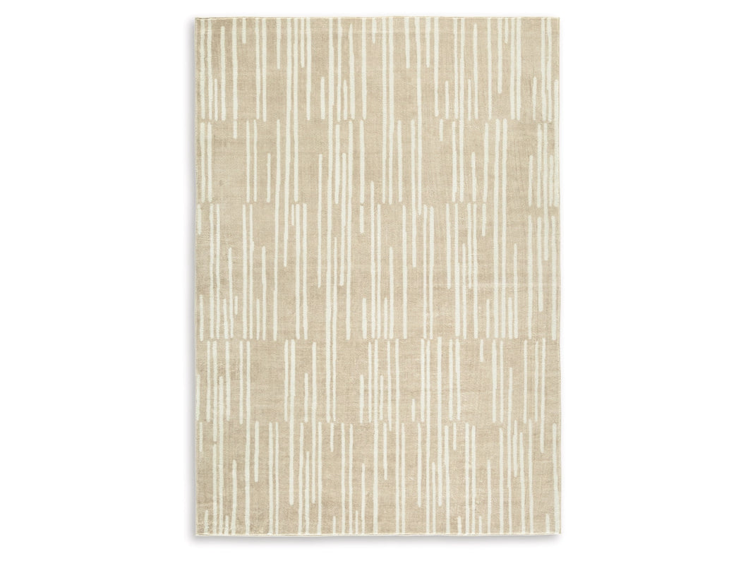 Ardenville Washable 5'x7' Rug by Ashley Furniture R406212 Tan/Cream