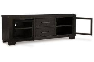 Gallidan 80" TV Stand by Ashley Furniture W841-168 Black