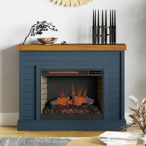 Washington Fireplace Mantel by Legends Furniture WA5111.BWK Denim/Whiskey