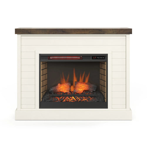 Washington Fireplace Mantel by Legends Furniture WA5110.BJW Jasmine Whitewash/Barnwood