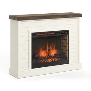 Washington Fireplace Mantel by Legends Furniture WA5110.BJW Jasmine Whitewash/Barnwood