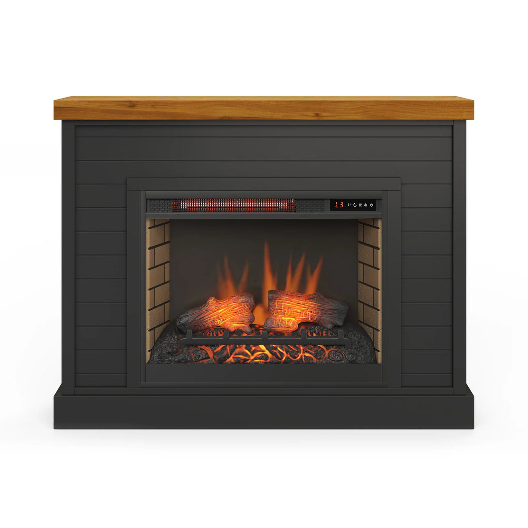 Washington Fireplace Mantel by Legends Furniture WA5112.SWK Black/Whiskey