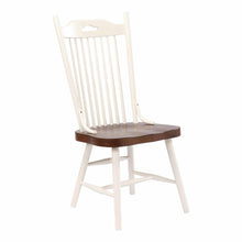 Load image into Gallery viewer, Windswept Shores Farmhouse Side Chair by Tennessee Enterprises WS001BMC Buttermilk &amp; Cherry Rub-Thru