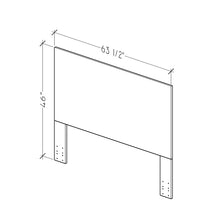 Load image into Gallery viewer, Essential Q/F Headboard by Perdue 17030 Rockport White