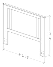 Load image into Gallery viewer, Essential F/Q Headboard w/ Side Styles by Perdue 10032 Swedish Grey Elm