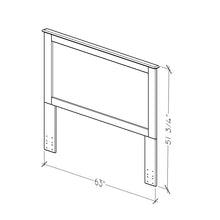 Load image into Gallery viewer, Essential Q/F Panel Headboard by Perdue 17036 Rockport White