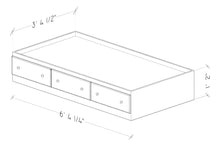 Load image into Gallery viewer, Essential Twin Mates Bed by Perdue 15763 Aspen Oak
