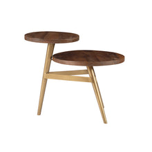 Load image into Gallery viewer, Denman Gold Two Tiered Side Table by Linon/Powell 19A6089G