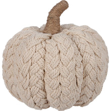 Load image into Gallery viewer, Cream Braided Pumpkin by OneCoast 114726