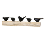 Natural Wood Birds Sitting on Log by StyleCraft AI51200