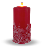 Load image into Gallery viewer, Holiday Themed LED Wax Pillar Candle by Ganz ARDX1481