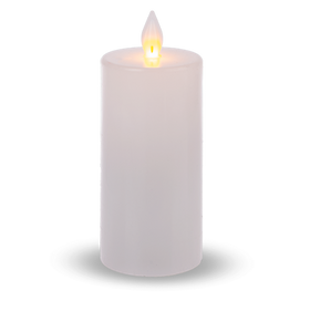 White Wax LED Pillar Candle by Ganz ARDX1486