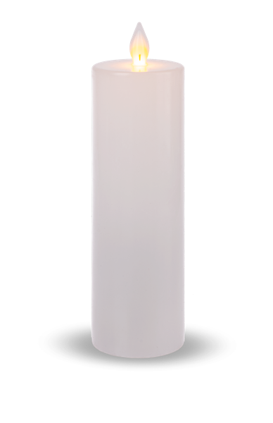 White Wax LED Pillar Candle by Ganz ARDX1487