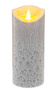 Stone Crystalline LED Wax Pillar by Ganz ARG1399