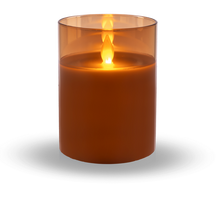 Load image into Gallery viewer, Flameless LED Candle in Gold Glass by Ganz ARG1402