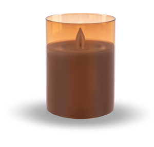 Flameless LED Candle in Gold Glass by Ganz ARG1402