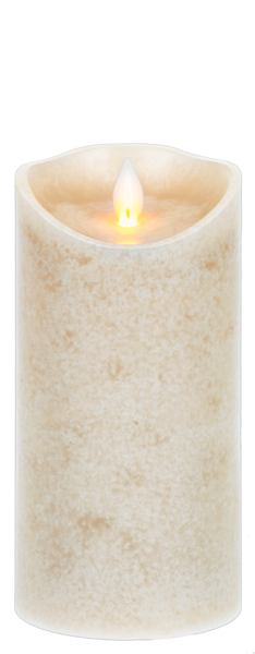 Linen LED Mottled Wax Pillar Candle by Ganz ARG3211