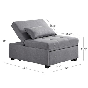 The Dozer by Linon/Powell 17S1010G Grey