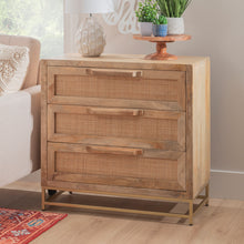 Load image into Gallery viewer, Raphael Three Drawer Cane Cabinet by Linon/Powell 19A6017C3