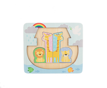 Load image into Gallery viewer, Wooden Noah&#39;s Ark Layered Puzzle by Ganz BGIN10573