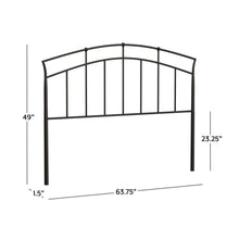Load image into Gallery viewer, Vancouver Full/Queen Metal Headboard by HH2/Hillsdale 1024-490 Antique Brown