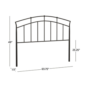 Vancouver Full/Queen Metal Headboard by HH2/Hillsdale 1024-490 Antique Brown