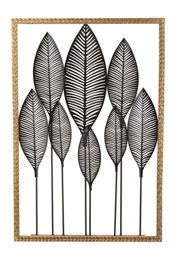 Natural Braided Framed Layered Feather Wall Decor by Ganz CB176779