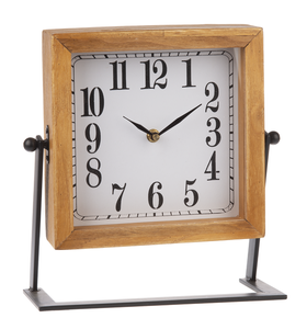 Square Clock on Stand by Ganz CB176838