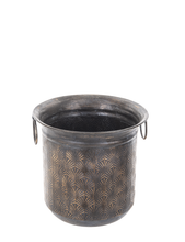 Load image into Gallery viewer, Antique Gold Embossed Art Deco 2pc Planter by Ganz CB178572