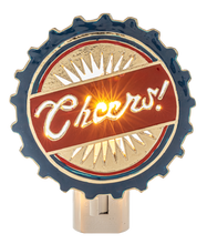 Load image into Gallery viewer, &quot;Cheers&quot; Bottle Cap Night Light by Ganz CB178984
