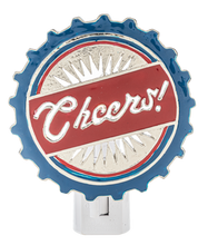 Load image into Gallery viewer, &quot;Cheers&quot; Bottle Cap Night Light by Ganz CB178984