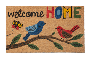 Welcome Home Birds on Branch Doormat by Ganz CB179009