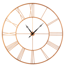 Load image into Gallery viewer, Oversized Copper Finish Roman Numeral Wall Clock by Ganz CB179036