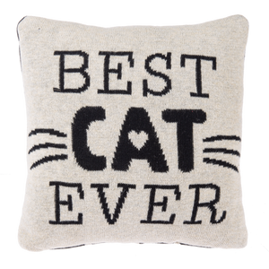 Cat Lover Knit Accent Pillow by Ganz CB179094