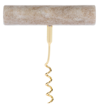 Load image into Gallery viewer, Beige Marble Corkscrew by Ganz CB179882