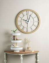 Load image into Gallery viewer, Round Gold Embossed Frame Wall Clock by Ganz CB180716