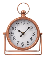 Load image into Gallery viewer, Copper Desk Clock by Ganz CB180882
