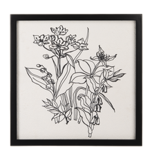 Load image into Gallery viewer, Black &amp; White Plant Silhouette Wall Decor by Ganz CB180910