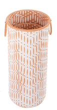 Load image into Gallery viewer, Tall Embossed Zig Zag Terracotta Planter by Ganz CB180918