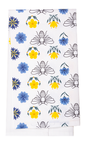 Bee Grateful & Bee Blessed Tea Towel by Ganz CB181586